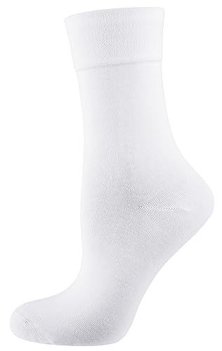 Nur Die 98% bawełna skarpety damskie, biały (biały 920), 35-38 EU