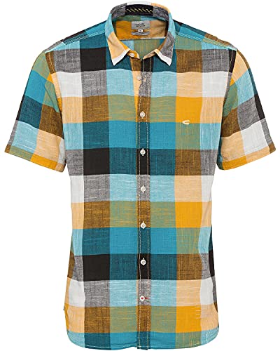 Camel Active Koszula męska 4092385s7848, niebieski (Ocean Blue), XXL