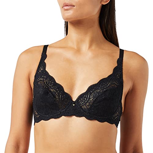 Triumph Kobiety Amourette 300 W X Biustonosz z fiszbinami, Czarny, 90J