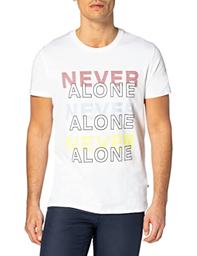 LTB Jeans Męski T-shirt Nisada, white 100, XL