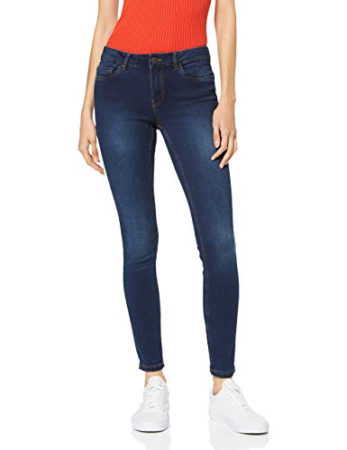 Vero Moda Dżinsy damskie skinny, Niebieski (ciemnoniebieski detal denimu: Szwy tytoniowe), 36W x 34L (Rozmiar Producent:S)