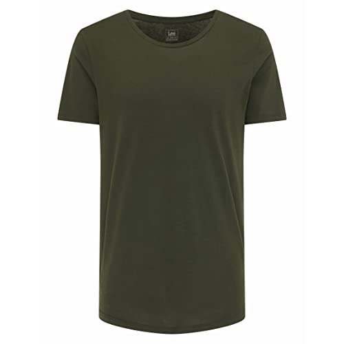 Lee Męski t-shirt w kształcie Shaped Tee, Serpico Green, 5XL