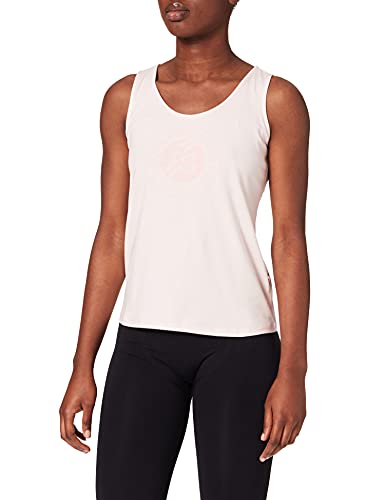 ROLAND GARROS Damski Norane okrągły dekolt logo różowy kolor tanktop z bawełny odzież sportowa górna część sportowa rozmiar L-RTSW1220-ROS-L, Large