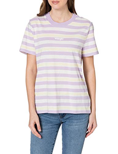 Wrangler Koszulka damska High Rib Regular Tee, Pastel Violet, XS