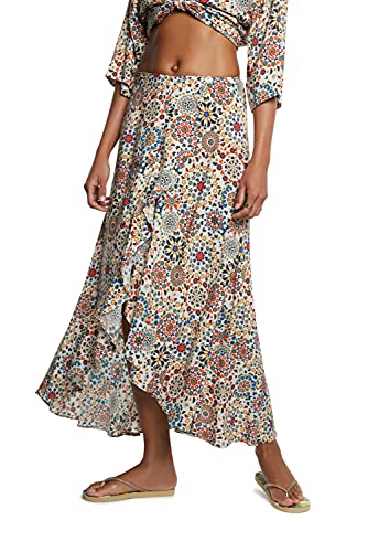 Desigual Damska koszulka FAL Bora Swimwear Cover Up, biały, M