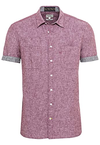 Camel Active Koszula Męska 4092385S49, Czerwony Berry Red, S