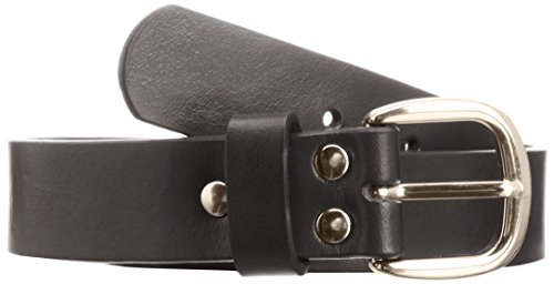 Playshoes Unisex dziecięcy pasek skórzany 25 mm szerokości, 20 – czarny, 60