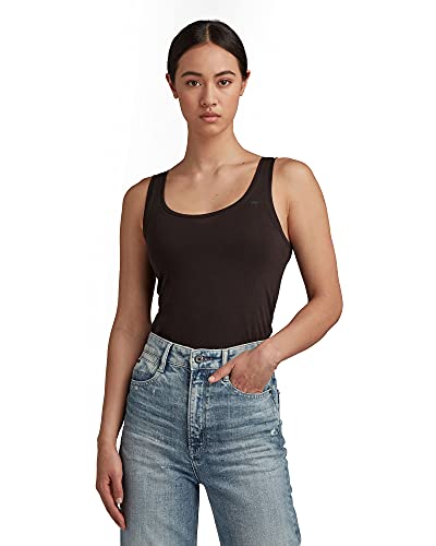G-STAR RAW Damska koszulka Base R T Wmn Tanktop, czarny (Black 3310-990), XL