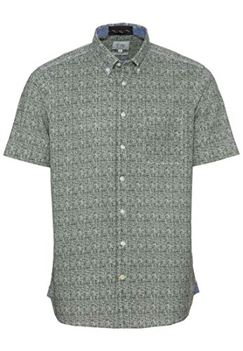 Camel Active Koszula męska 4092125s41, zielony (Leaf Green), S