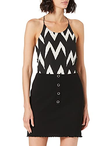 NA-KD Damska spódnica z falbanką Babylock, Czarny, 66 PL