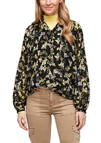 s.Oliver Damska bluzka 120.10.101.10.100.2058201, Black All Over Pri, 38 PL