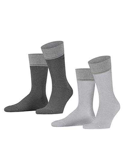 ESPRIT Mężczyźni Skarpety Allover Stripe 2-Pack , Bawełna, 2 Pak, Wielokolorowy (Sortiment 0020); 43-46