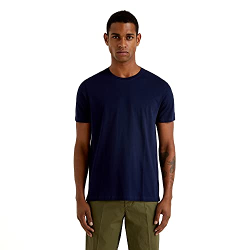United Colors of Benetton Sweter męski, Niebieski (Blu 016), 3XL (Producent rozmiar: Kl)