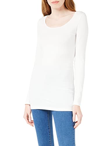 VERO MODA Damska koszulka Vmmaxi My Ls Soft Long U-Neck Noos' z długim rękawem