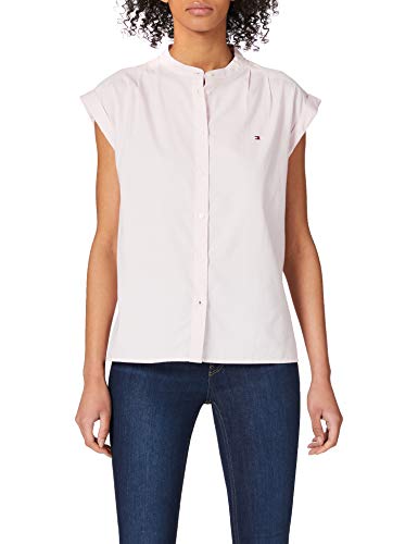 Tommy Hilfiger Damska koszula Oxford Relaxed Ns, Jasnoróżowy, 60
