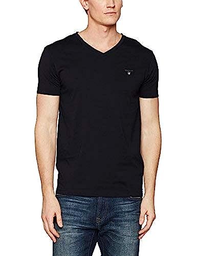GANT Męski T-shirt The Original Slim V-Neck