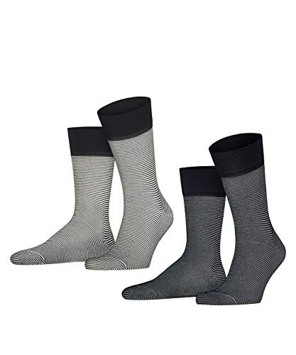 ESPRIT Mężczyźni Skarpety Allover Stripe 2-Pack M SO Bawełna z wzorem 2 Pak, Wielokolorowy (Sortiment 0050), 39-42
