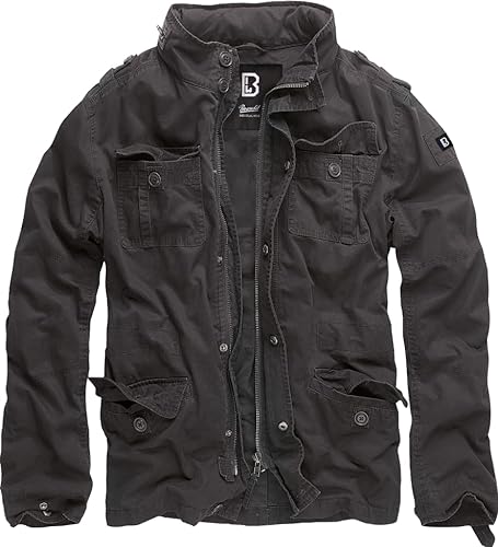 Brandit Kurtka męska Britannia letnia kurtka przejściowa, Army Outdoor, czarny (schwarz 2), S