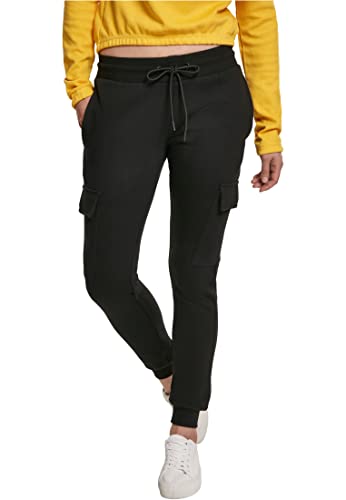 Urban Classics Damskie spodnie do joggingu spodnie cargo spodnie sportowe, czarny (Black 00007), XS