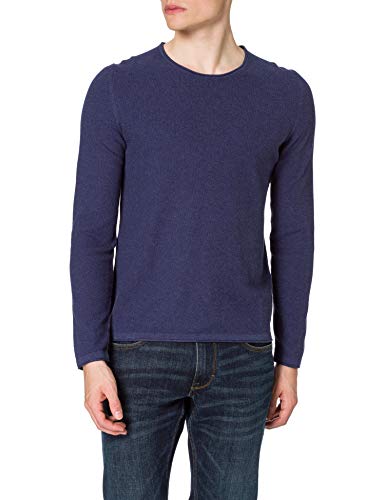 s.Oliver Sweter męski, niebieski melanż, XL