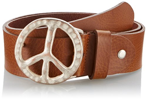 MGM Damski pasek Peace, Brązowy (Cognac-Rame 4), 90