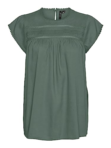 VERO MODA VMDEBBIE Pleat S/L TOP GA NOOS 10247943 damskie, Laurel Wreath, M