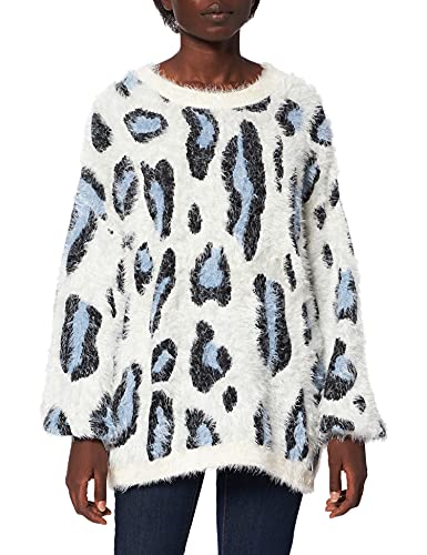 Urban Classics Damski sweter Ladies Leo Sweater z nadrukiem zwierzęcym