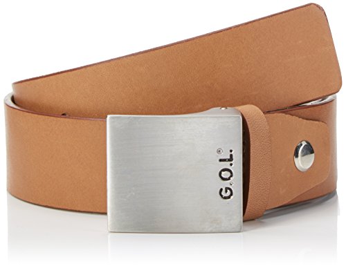 Gol Chłopięcy pasek z prawdziwej skóry, brązowy (Cognac 40), 65 cm