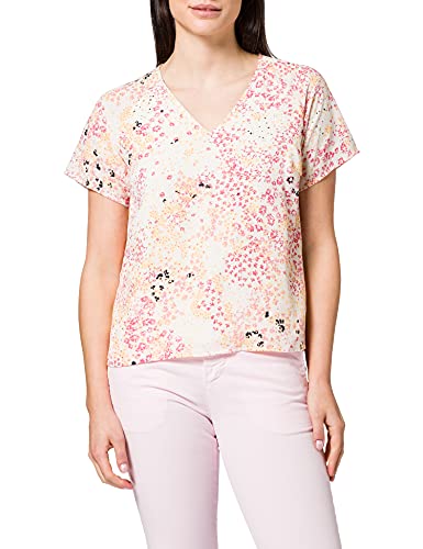 VERO MODA Vmhannah Foil S/S Top WVN Ga T-Shirt damski, brzozowy/Aop:hannah, XS