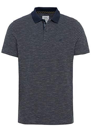 Camel Active Męska Koszulka Polo 4094655P18, Niebieski (Night Blue), L