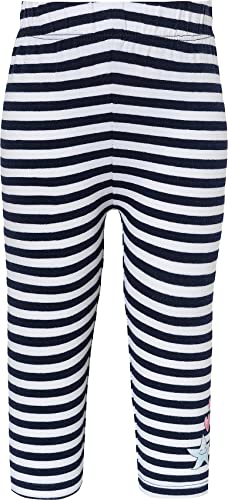 SALT AND PEPPER Legginsy dziewczęce z morskimi paskami