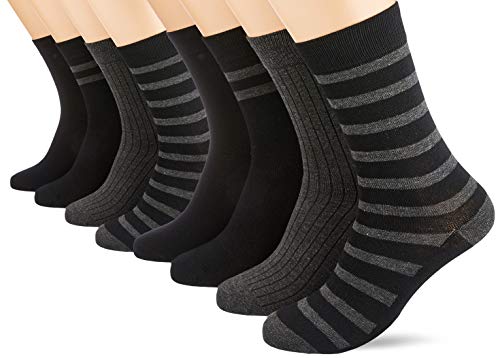 Dim Skarpety męskie do łydki, Wielokolorowa (Noir/antracyt Mel 8ri), Rozmiar Uniwersalny (Producent rozmiar: 40/45)