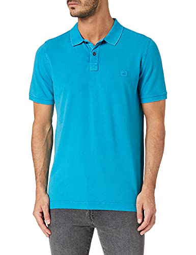 Camel Active Męska Koszulka Polo 4094605P00, Niebieska Ocean Blue, S, Niebieski Ocean Blue, S