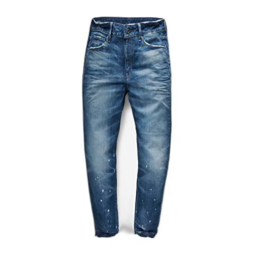 G-STAR RAW Dżinsy damskie 3301 Mid Boyfriend Rp 7/8, Niebieski (Medium Aged D05260-8978-071), 25W / 32L