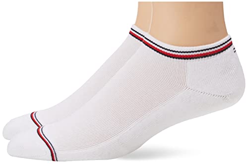 Tommy Hilfiger Męskie Skarpety, Biały, 43/46 / 2 pary