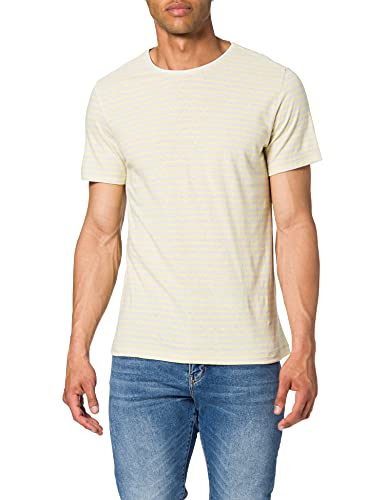 s.Oliver Męski T-shirt, białe paski., XL