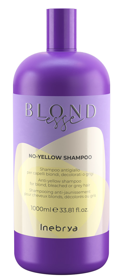 Inebrya Blondesse No Yellow szampon do włosów siwych i rozjaśnianych 1000ml