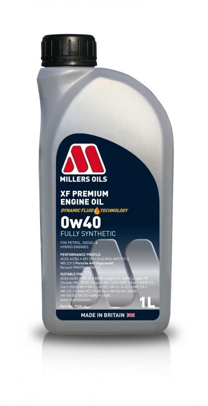 MILLERS OILS XF PREMIUM 0w40 1L