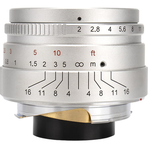 7Artisans 35mm F2.0 Leica M Mount Srebrny