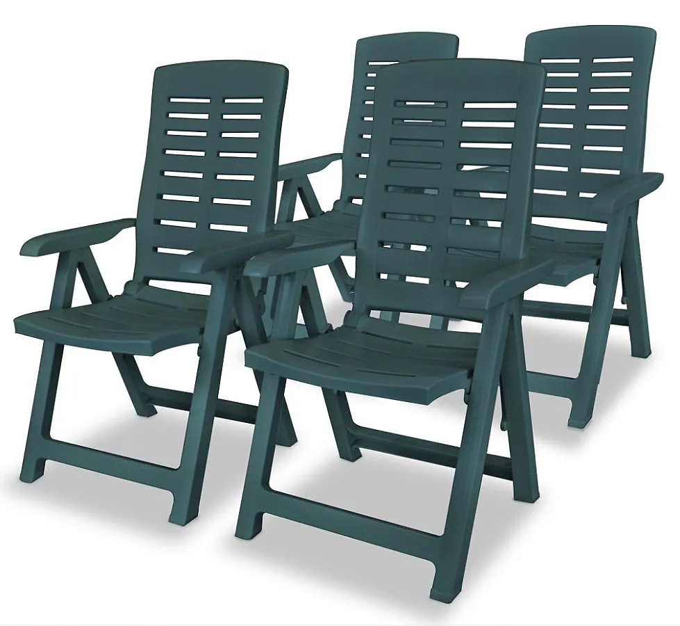 Zestaw zielonych krzeseł ogrodowych G5-M95