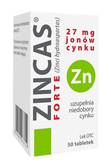 Zdjęcia - Witaminy i składniki mineralne Zincas Forte 50 Tabletek