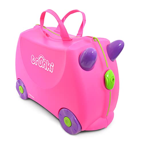 Trunki walizka dziecięca na kółkach, różowy (różowy) - 0061-GB01-UKV