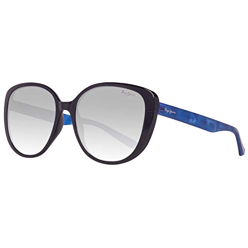 Pepe Jeans PJ7288C457 okulary przeciwsłoneczne PJ7288 C4 Kella motyl okulary przeciwsłoneczne 57, niebieskie