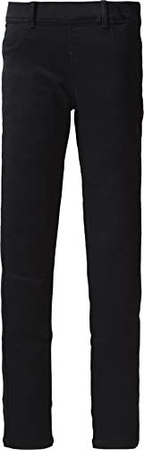 NAME IT Dziewczęce legginsy twil ze szlufkami na pasek, czarny, 146 cm