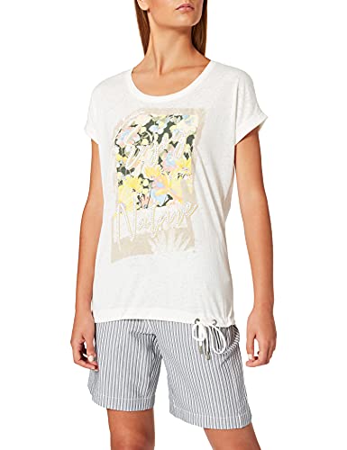 Cecil T-shirt damski, bialy (Pure Off White), XL