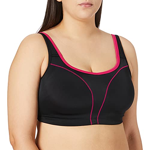 Susa Damski biustonosz Move, czarny, różowy, 80G