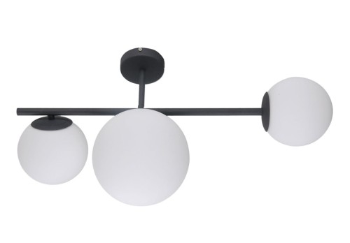Italux Vailante lampa sufitowa 3-punktowa czarna WL-31221-3A-SBL