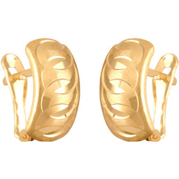 Złote kolczyki 585 zatrzaskowe PREZENT GRAWER