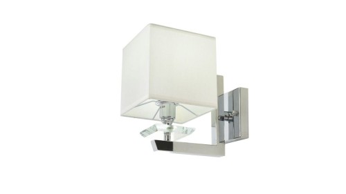 Lumina Deco LAMPA ŚCIENNA KINKIET Z BIAŁYMI ABAŻURAMI FIANELO W1 LDW 1248-1 (WT)