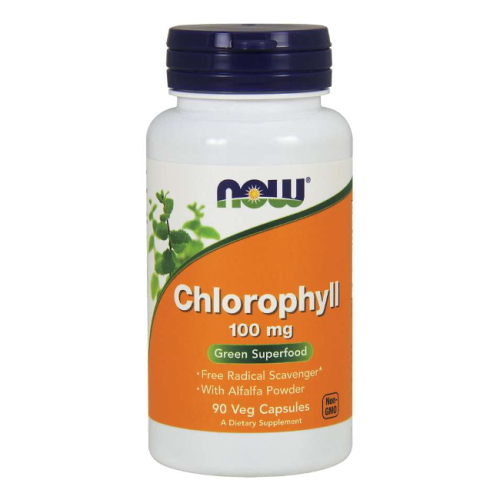 Now Foods Chlorophyll - Chlorofil 100 mg (90 kaps.)